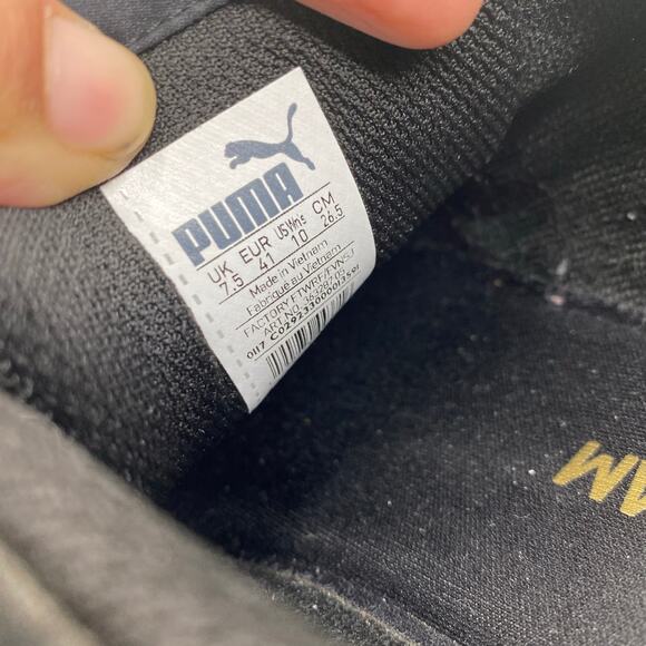 Puma Vikky Platform Sneakers Black Suede Shoes Womens Size 10 - Picture 7 of 8